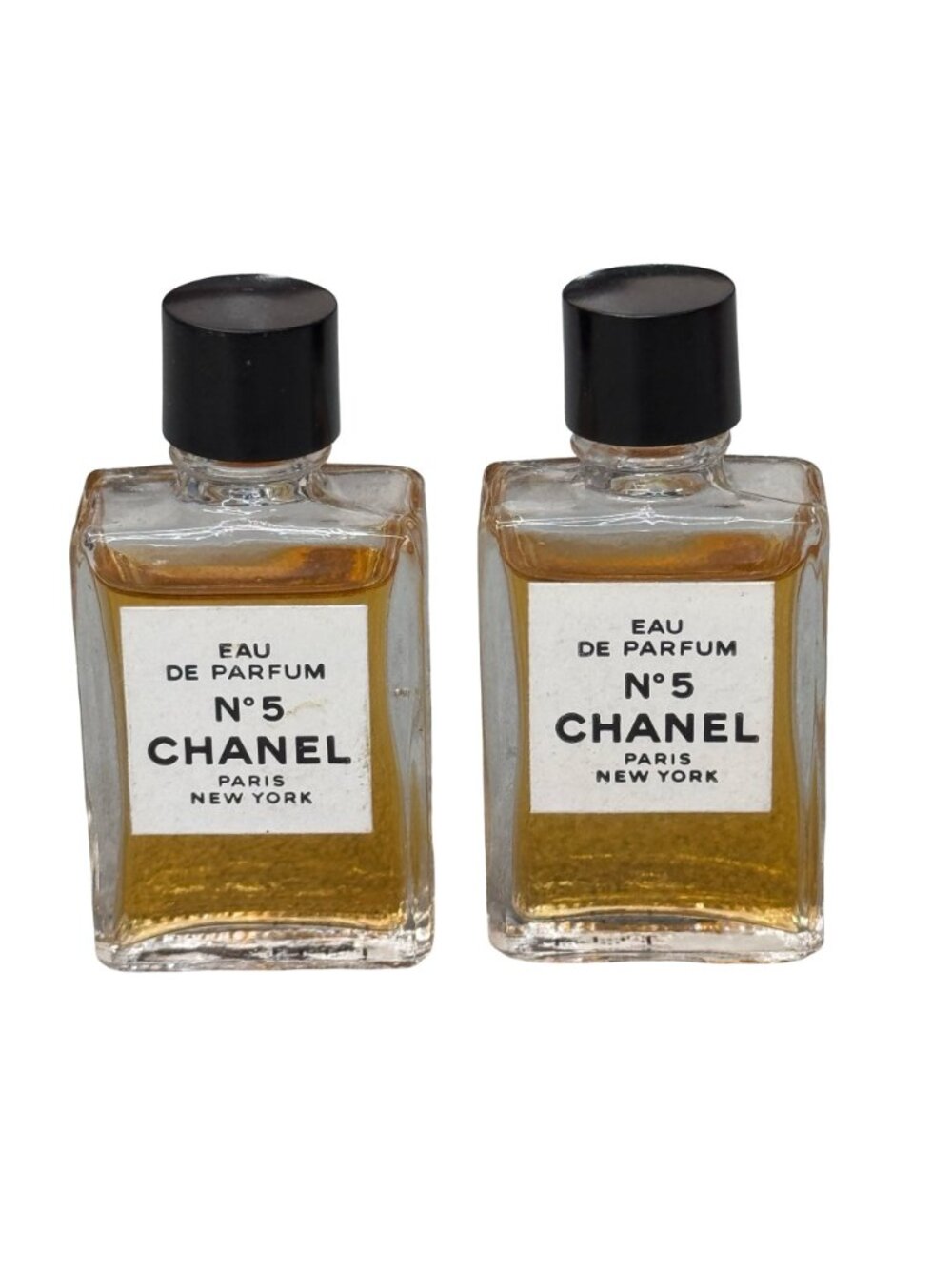 Set 2 Chanel No. 5 Eau De Parfum Mini Bottles 1/8 Oz 4mL Vintage Travel Official - Picture 8 of 10